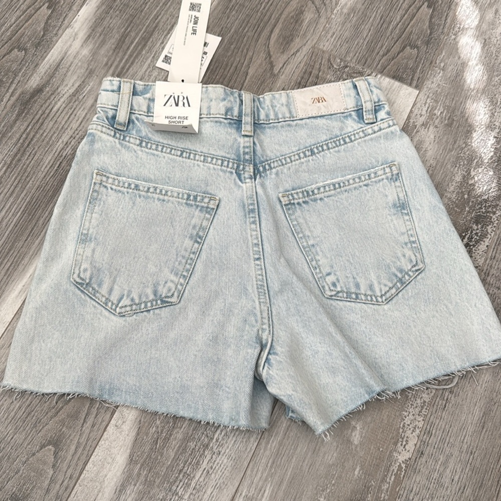 Women's Light Blue Denim Shorts - Picture 12 of 12